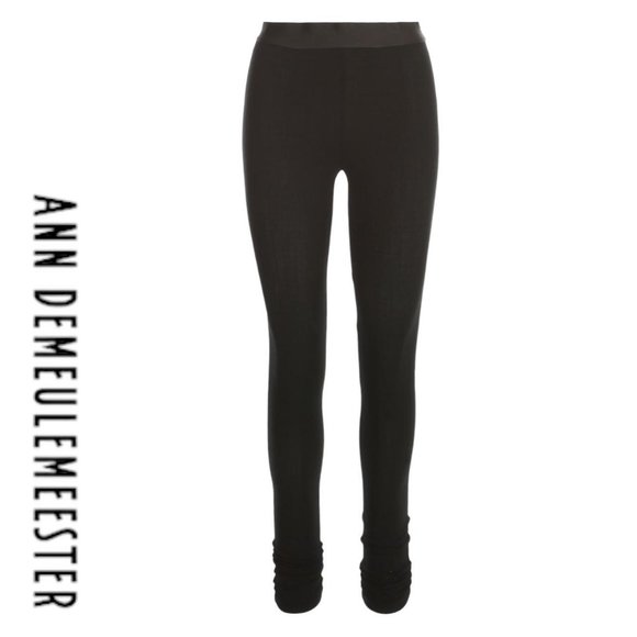 Ann Demeulemeester Trousers Black legging pants size XS - Picture 1 of 4